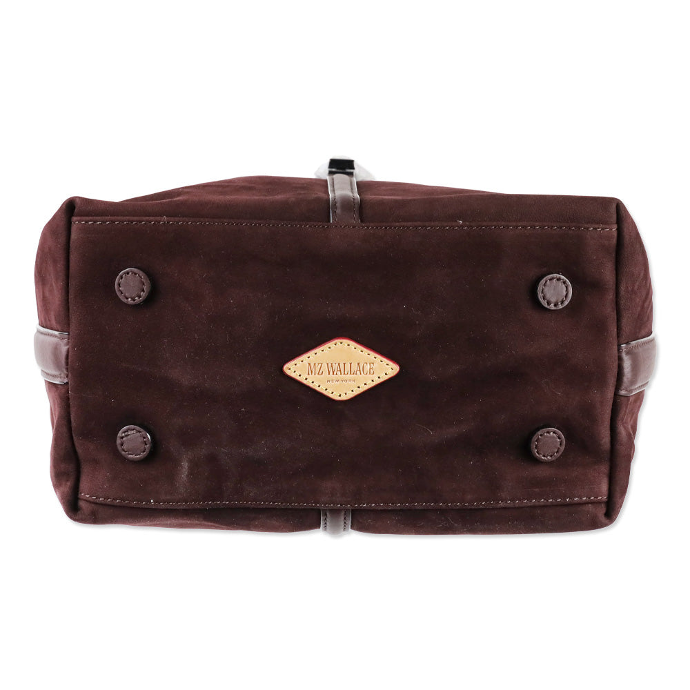 MZ Wallace Wine Nubuck Small Astor Hobo