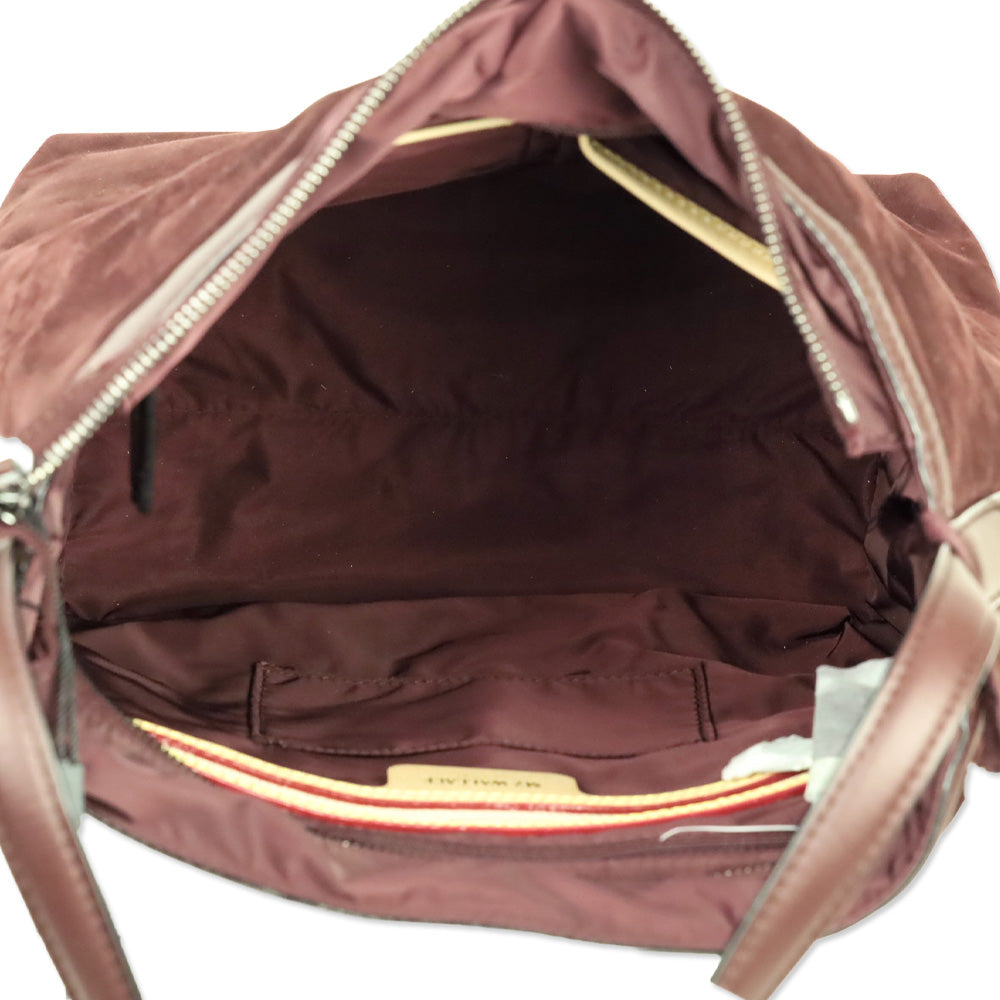 MZ Wallace Wine Nubuck Small Astor Hobo