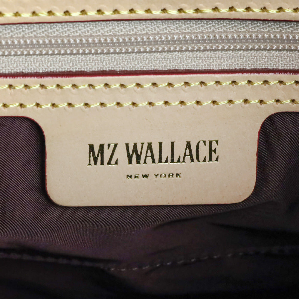 MZ Wallace Wine Nubuck Small Astor Hobo