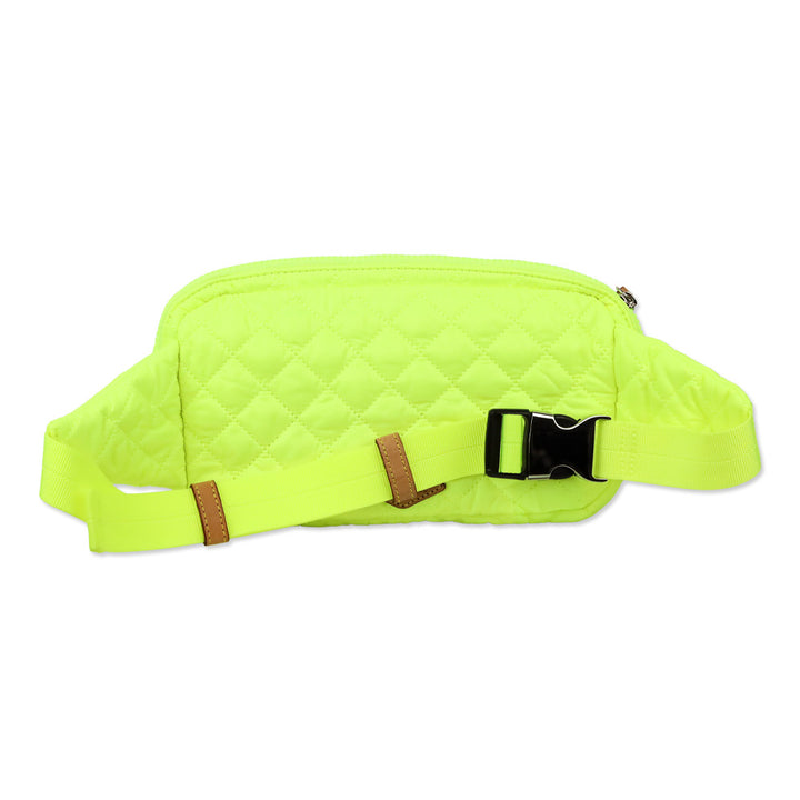 MZ Wallace Neon Yellow Oxford Large Metro Belt Bag