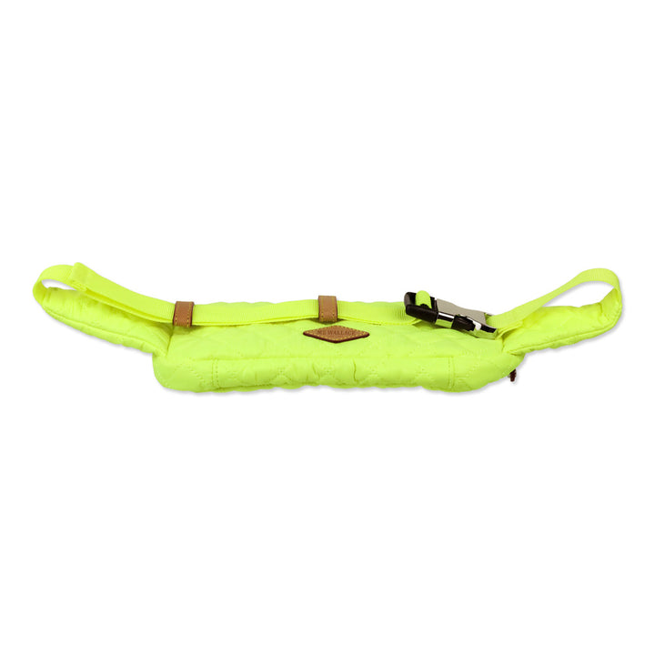MZ Wallace Neon Yellow Oxford Large Metro Belt Bag