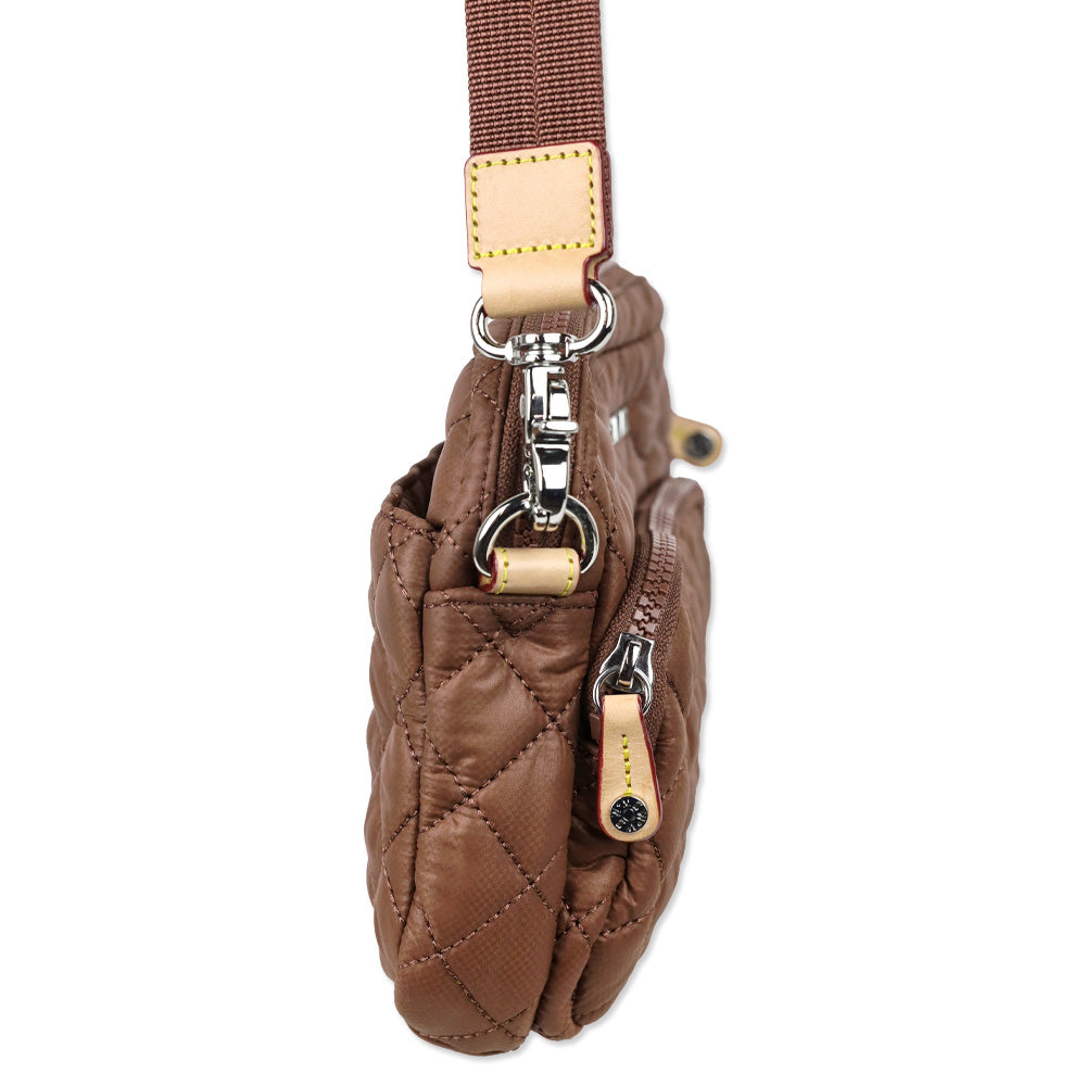 MZ Wallace Terracotta Quilted Nylon Small Metro Camera Bag