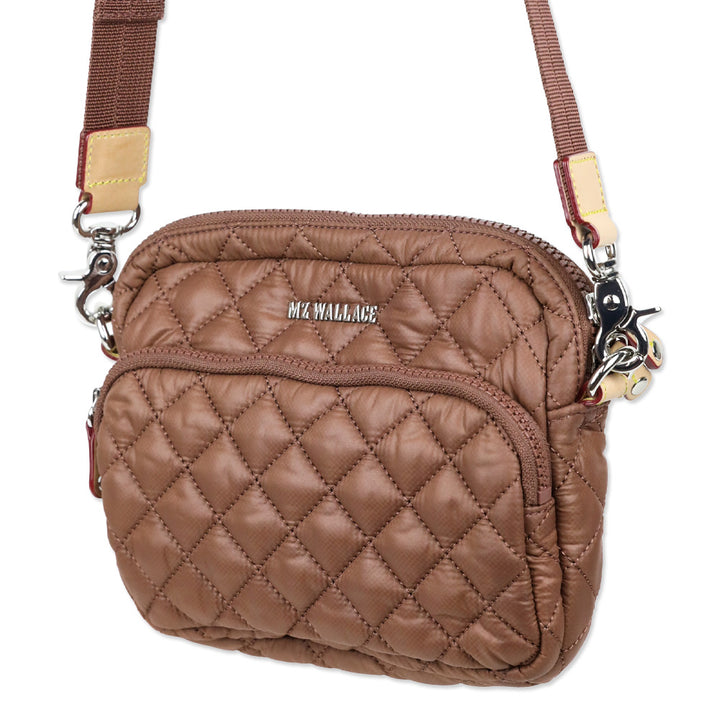 MZ Wallace Terracotta Quilted Nylon Small Metro Camera Bag