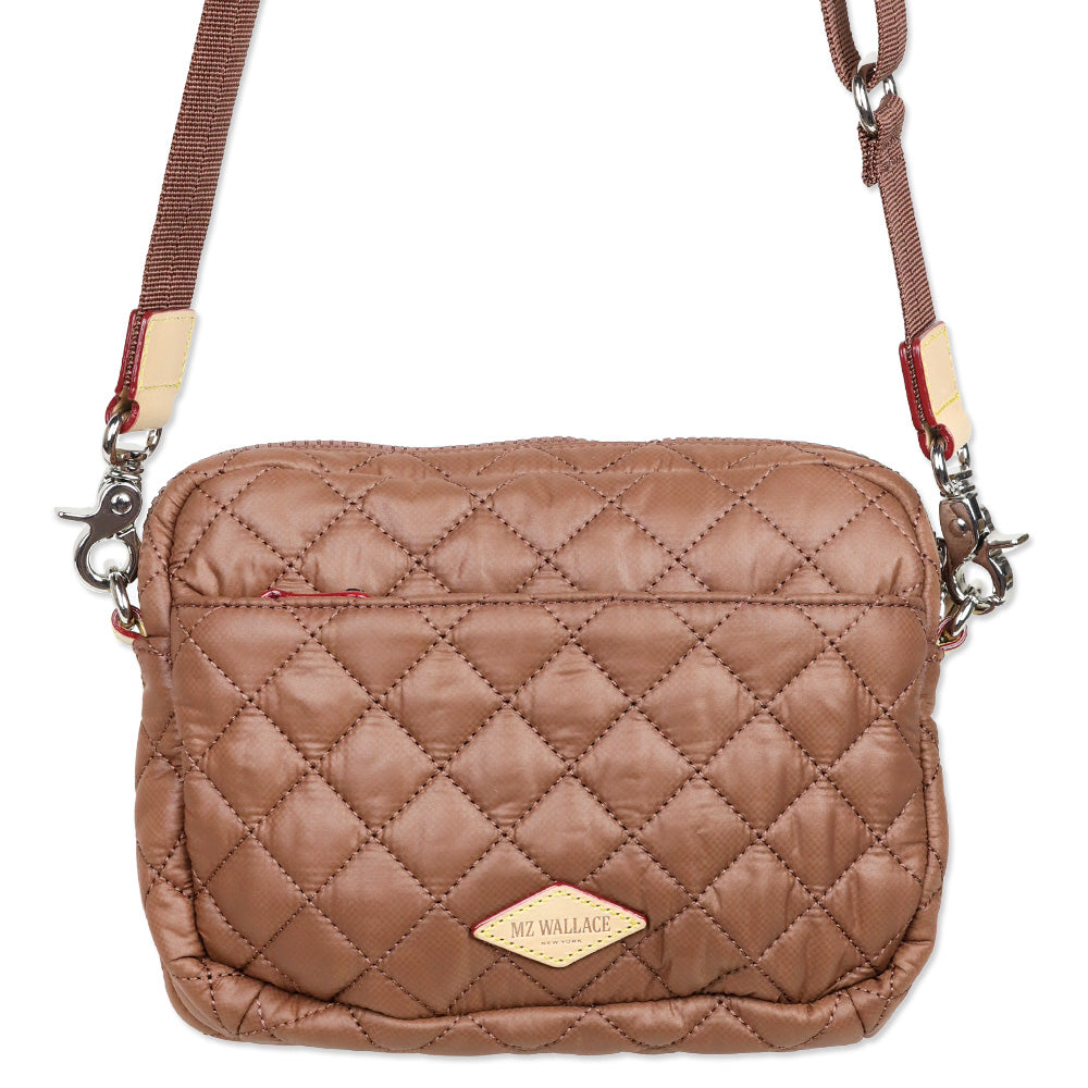 MZ Wallace Terracotta Quilted Nylon Small Metro Camera Bag