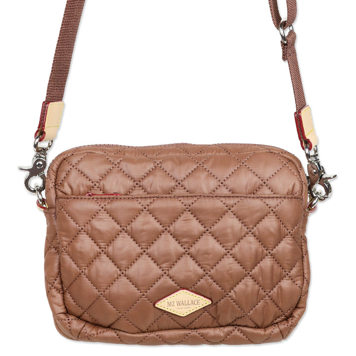 MZ Wallace Terracotta Quilted Nylon Small Metro Camera Bag
