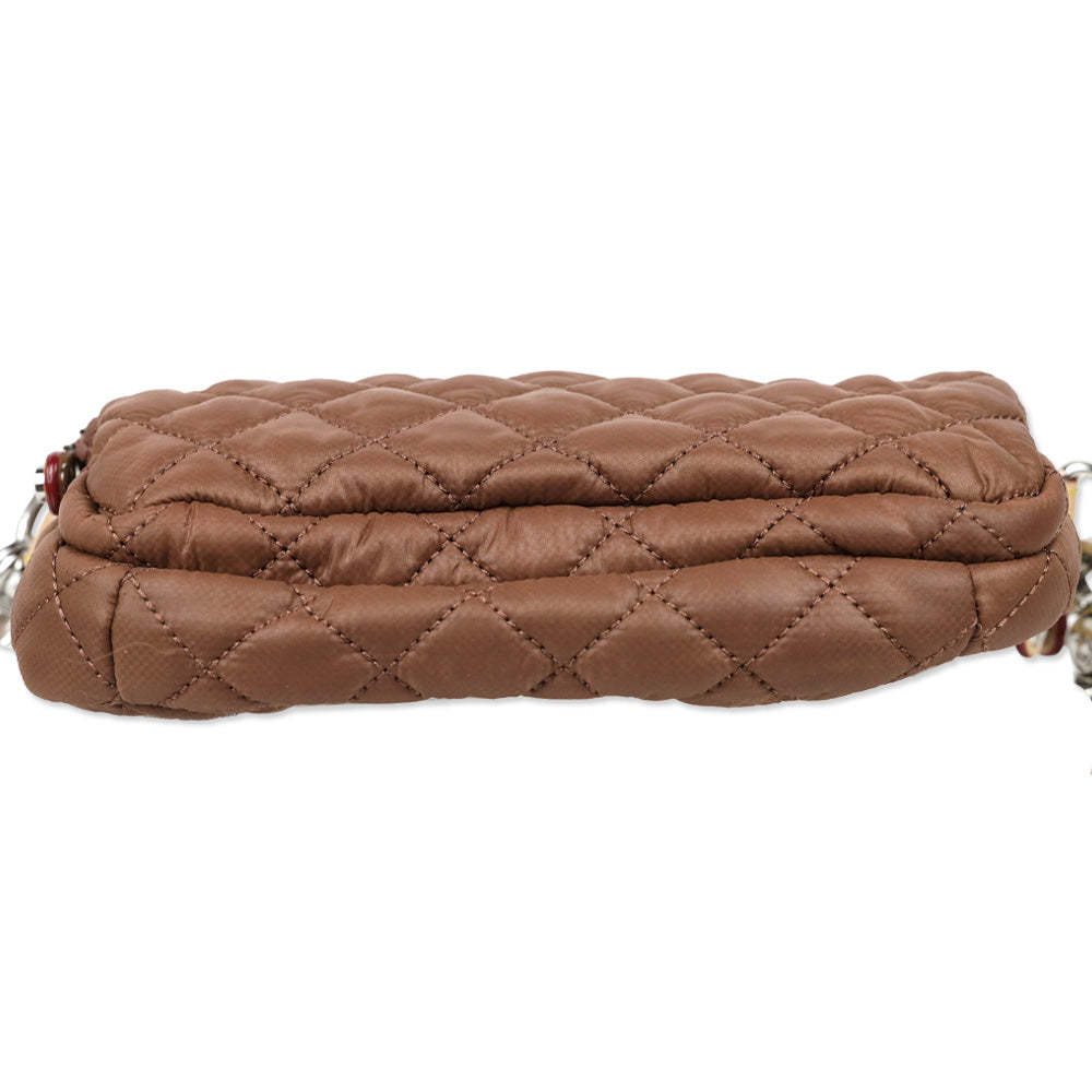 MZ Wallace Terracotta Quilted Nylon Small Metro Camera Bag