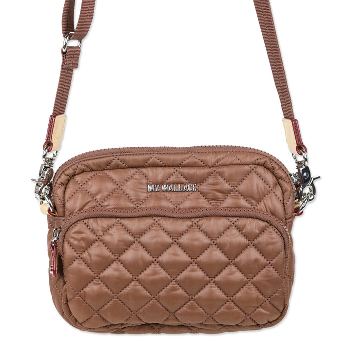 MZ Wallace Terracotta Quilted Nylon Small Metro Camera Bag