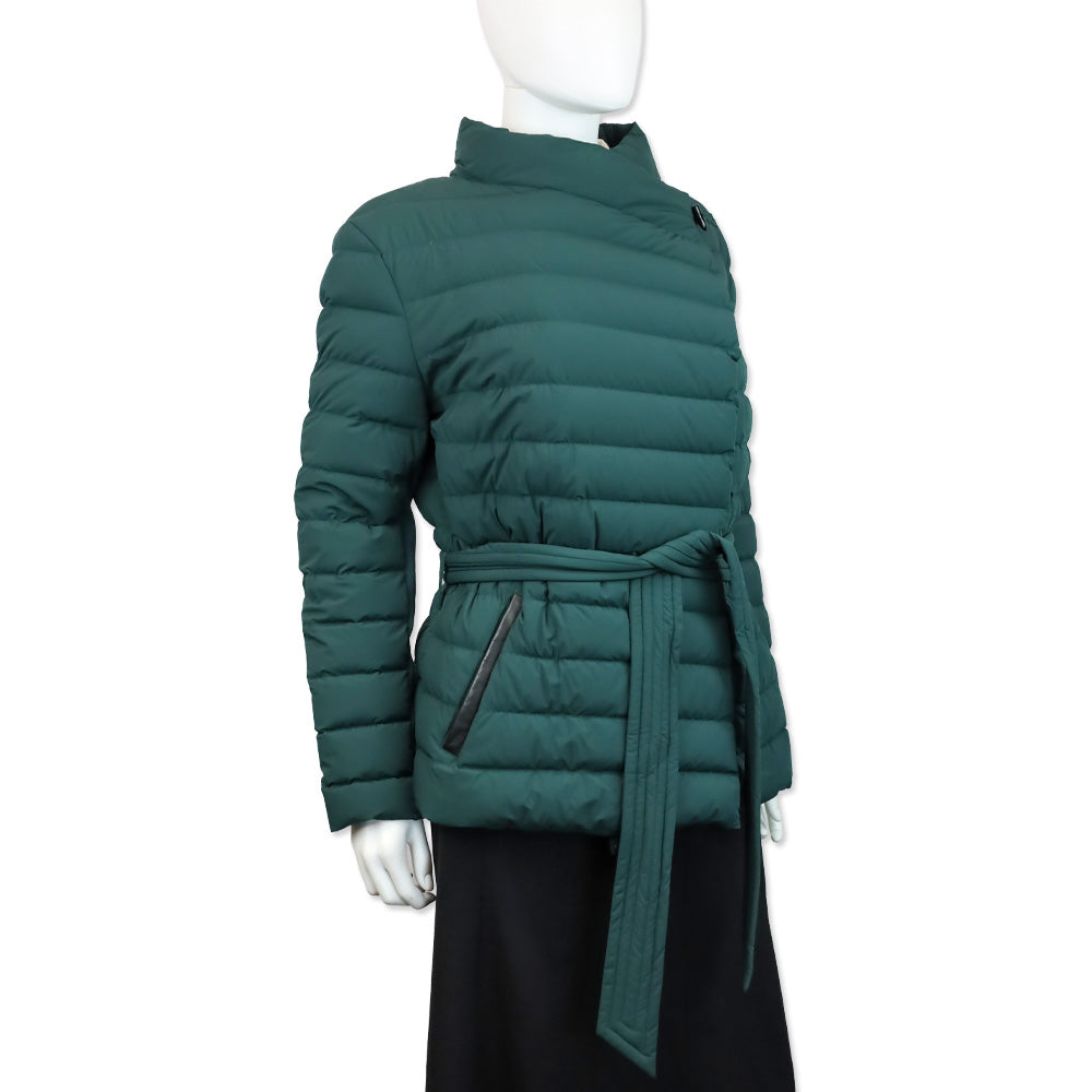 Mackage Emerald Green Quilted Puffer Belted Gretta Jacket