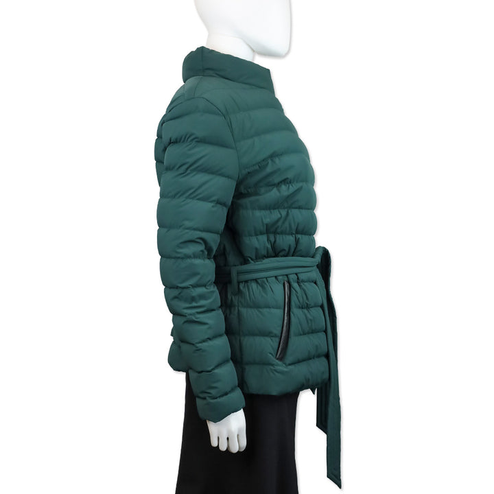 Mackage Emerald Green Quilted Puffer Belted Gretta Jacket