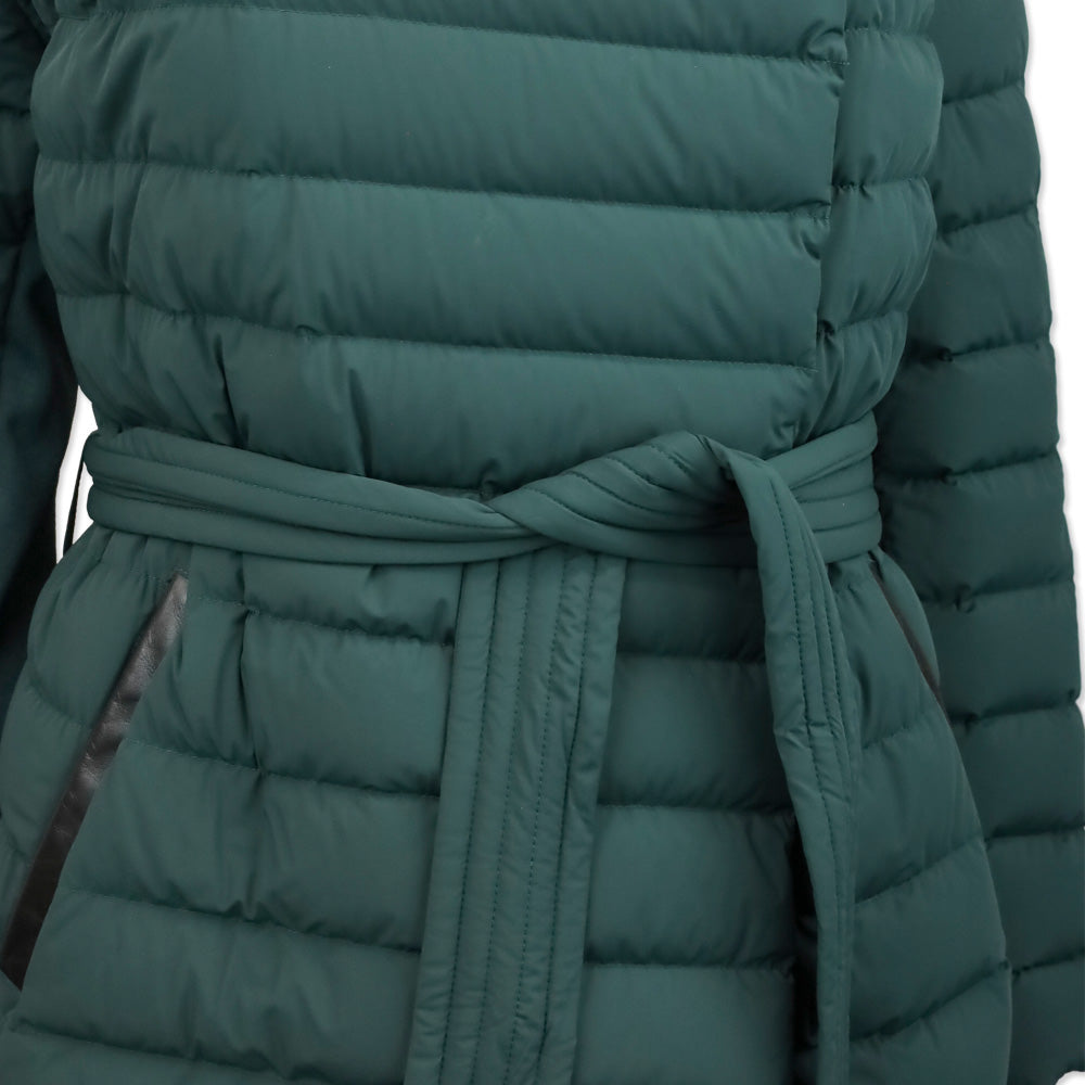 Mackage Emerald Green Quilted Puffer Belted Gretta Jacket