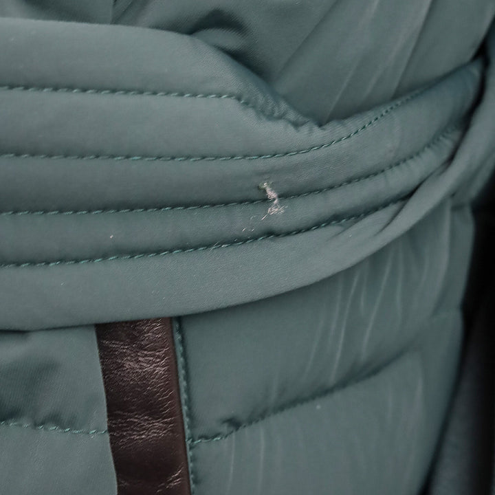 Mackage Emerald Green Quilted Puffer Belted Gretta Jacket