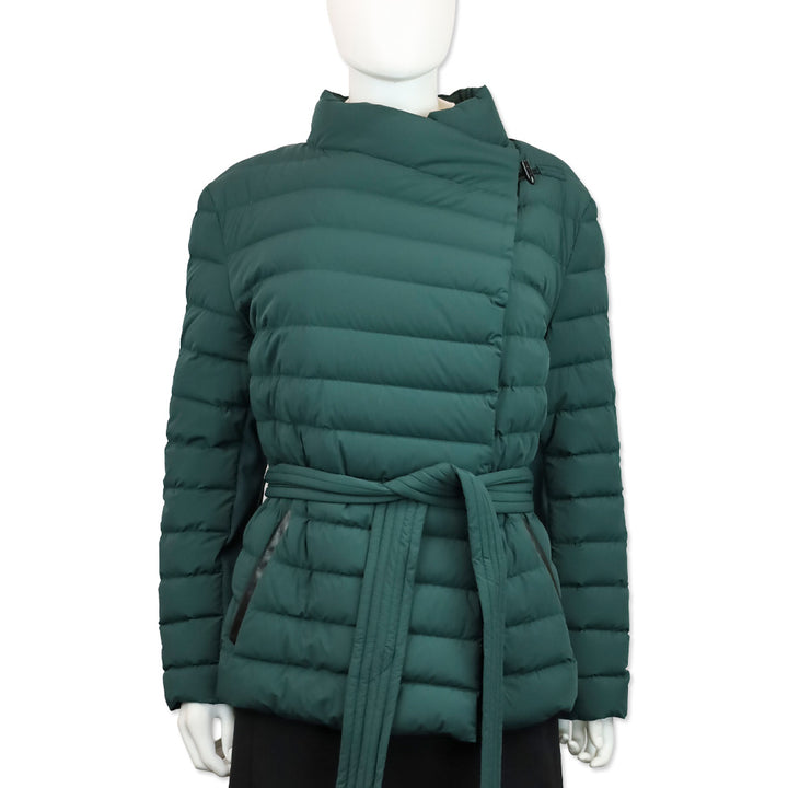 Mackage Emerald Green Quilted Puffer Belted Gretta Jacket