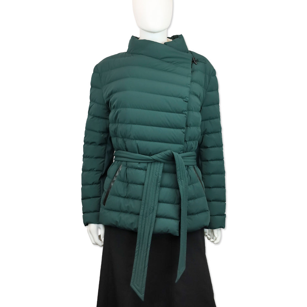 Mackage Emerald Green Quilted Puffer Belted Gretta Jacket