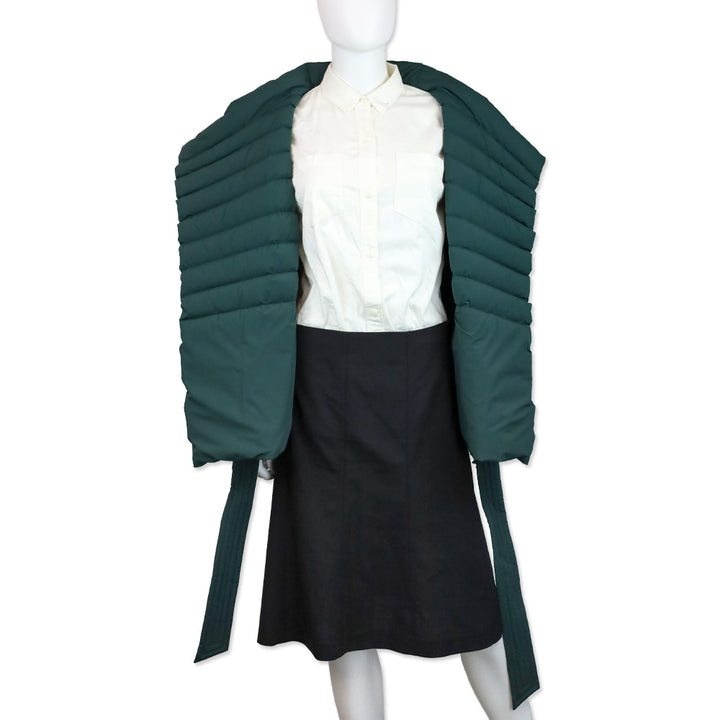 Mackage Emerald Green Quilted Puffer Belted Gretta Jacket