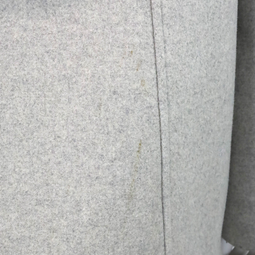 Maje Greli Gris Grey Wool Raccoon Fur Hooded Coat