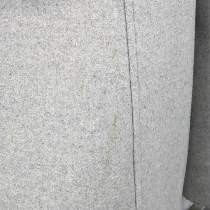 Maje Greli Gris Grey Wool Raccoon Fur Hooded Coat