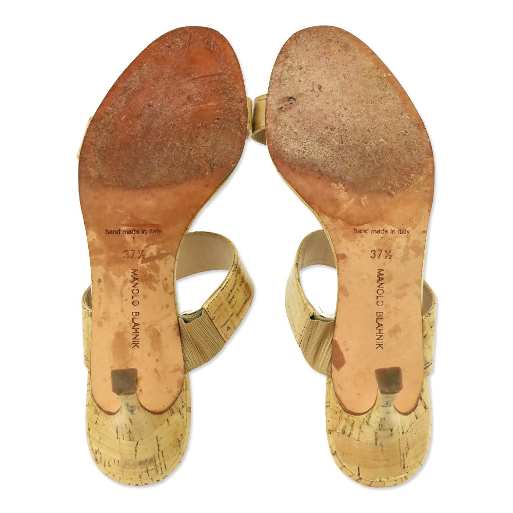 Manolo Blahnik Cork Sandal
