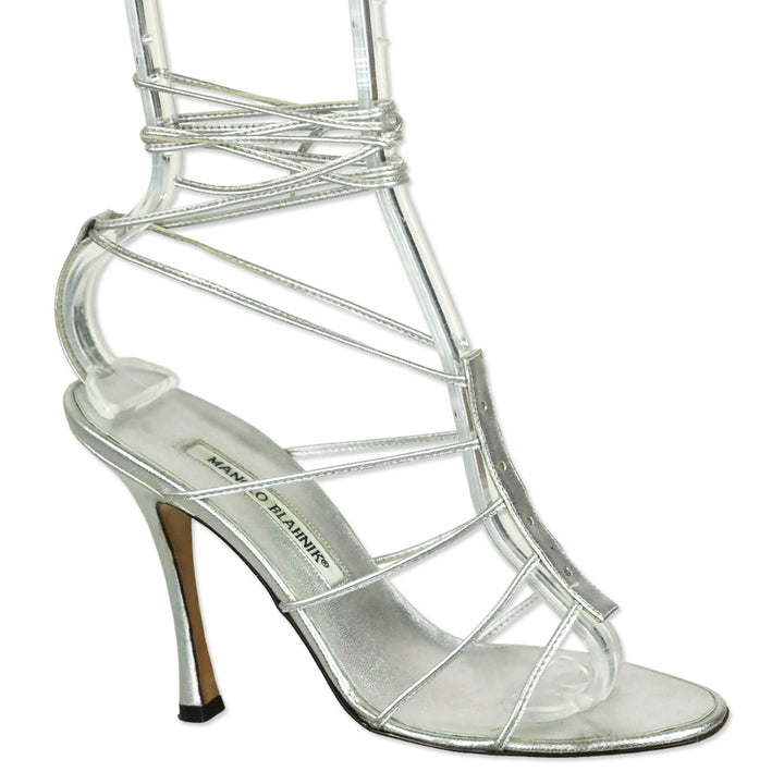 Manolo Blahnik Leather Gladiator Sandals