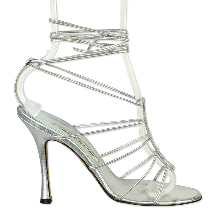Manolo Blahnik Leather Gladiator Sandals