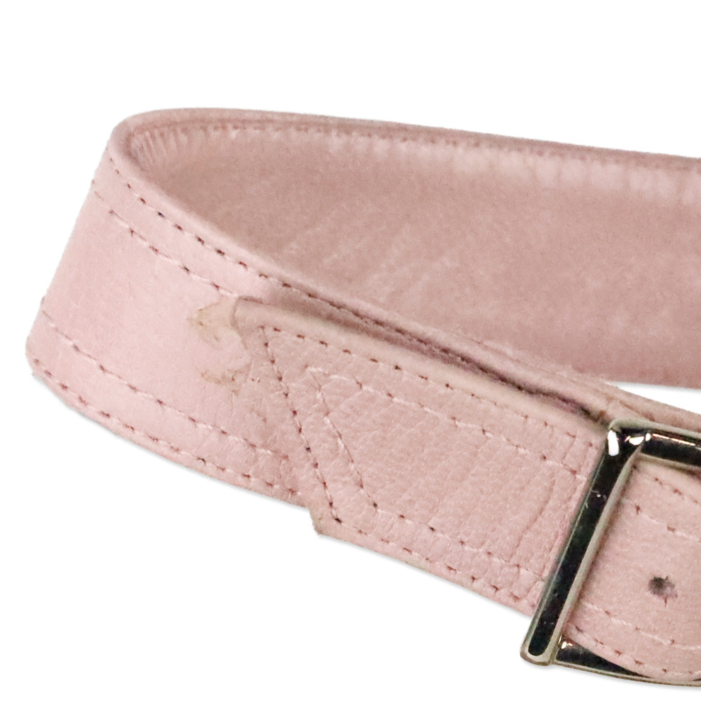 Manolo Blahnik Pink Leather Ankle-Strap Sandals