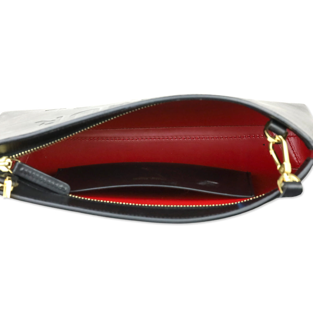 Mansur Gavriel Black Leather Logo Shoulder Bag