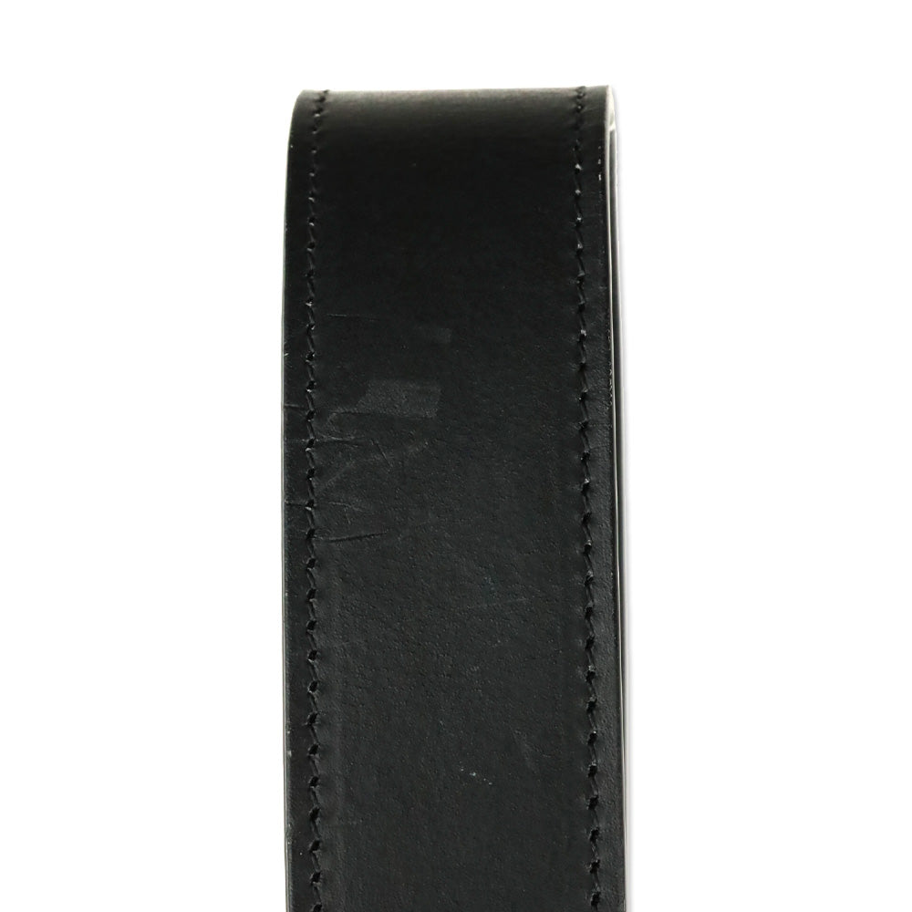 Mansur Gavriel Black Leather Logo Shoulder Bag