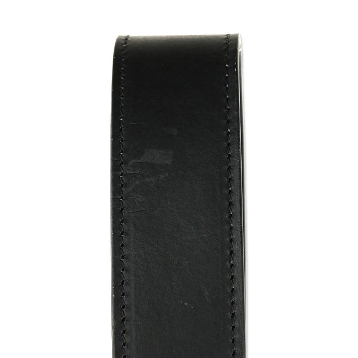 Mansur Gavriel Black Leather Logo Shoulder Bag