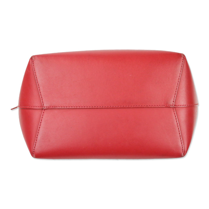 Mansur Gavriel Red Leather Bucket Bag