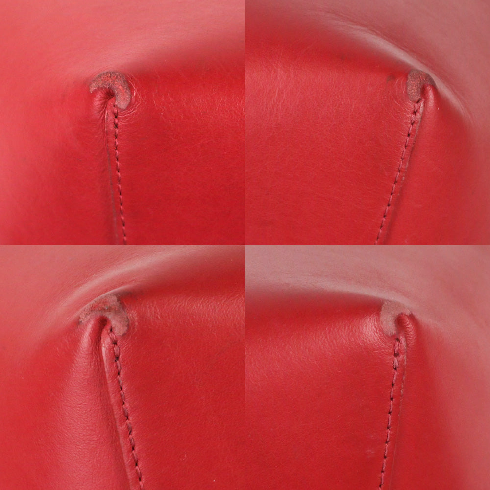 Mansur Gavriel Red Leather Bucket Bag