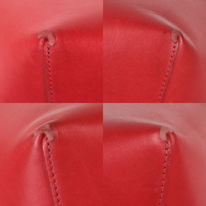 Mansur Gavriel Red Leather Bucket Bag
