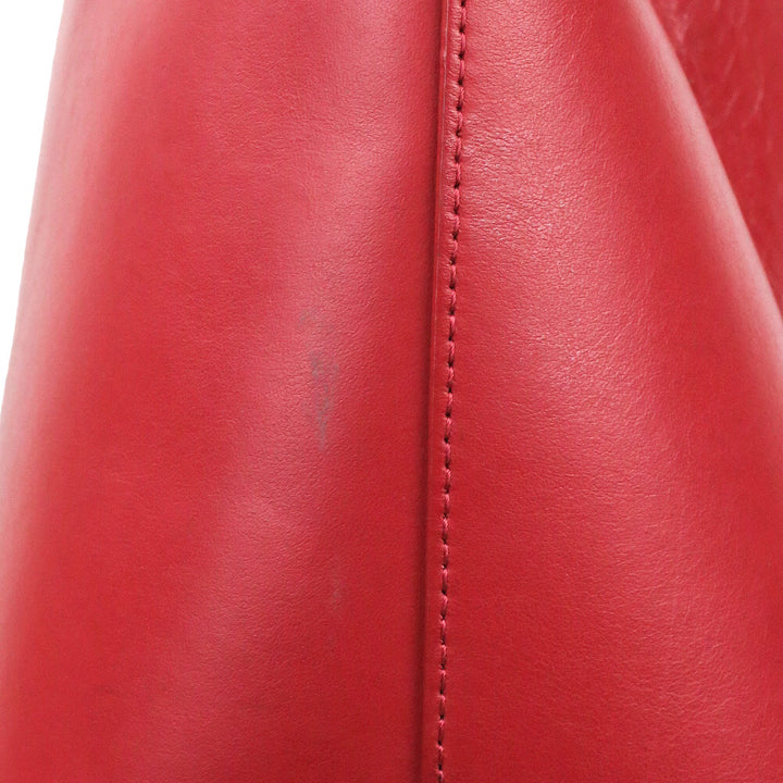 Mansur Gavriel Red Leather Bucket Bag