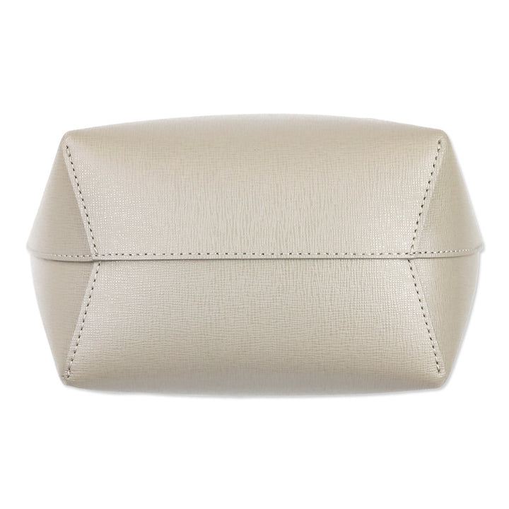 Mansur Gavriel Taupe Saffiano Leather Mini Bucket Bag