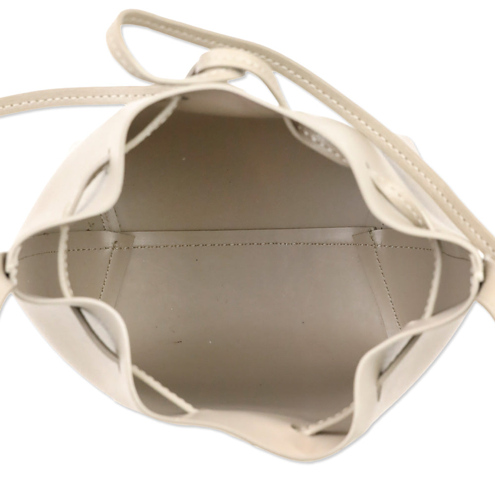 Mansur Gavriel Taupe Saffiano Leather Mini Bucket Bag