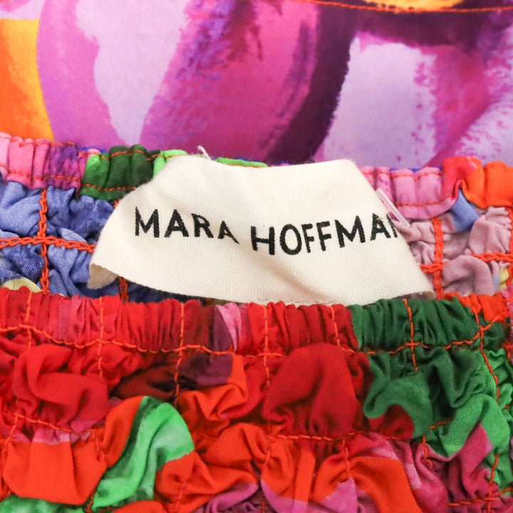 Mara Hoffman Nicole Rainbow Multi Popcorn Midi Skirt