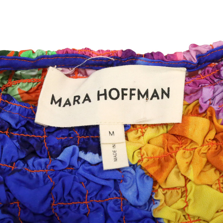 Mara Hoffman Shelly Rainbow Multi Popcorn Cropped Tank Top