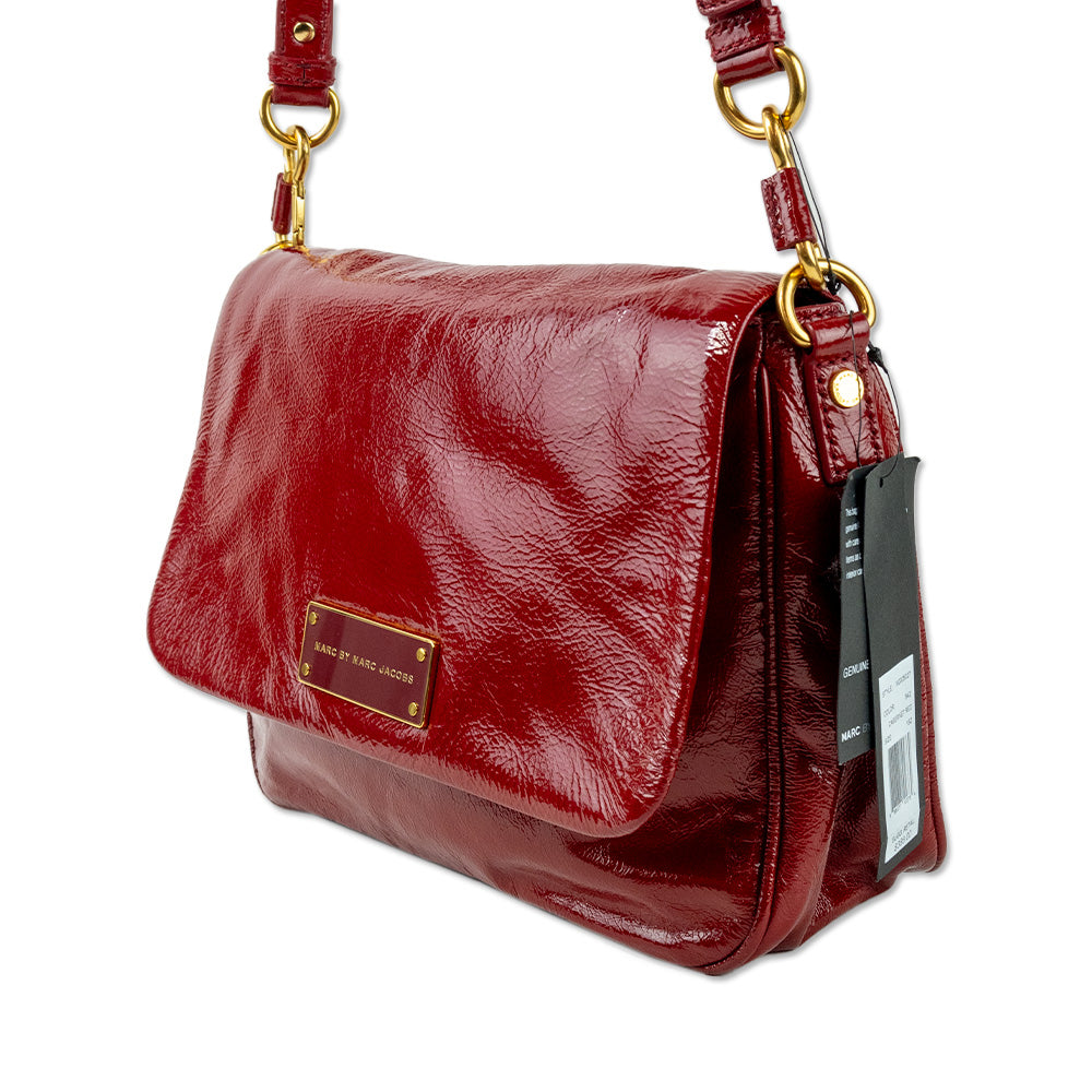 Marc By Marc Jacobs Red Patent Leather Crossbody Bag