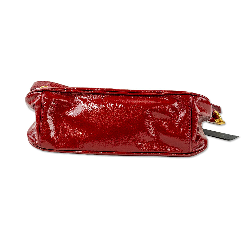 Marc By Marc Jacobs Red Patent Leather Crossbody Bag