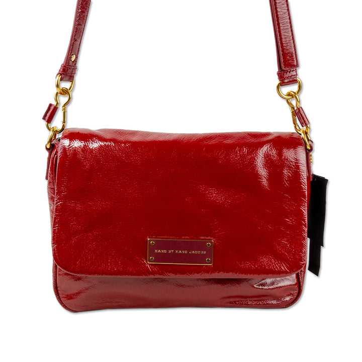 Marc By Marc Jacobs Red Patent Leather Crossbody Bag