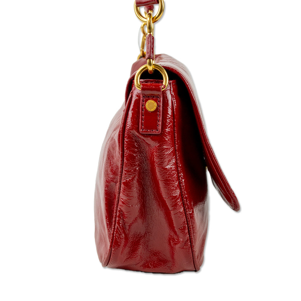 Marc By Marc Jacobs Red Patent Leather Crossbody Bag