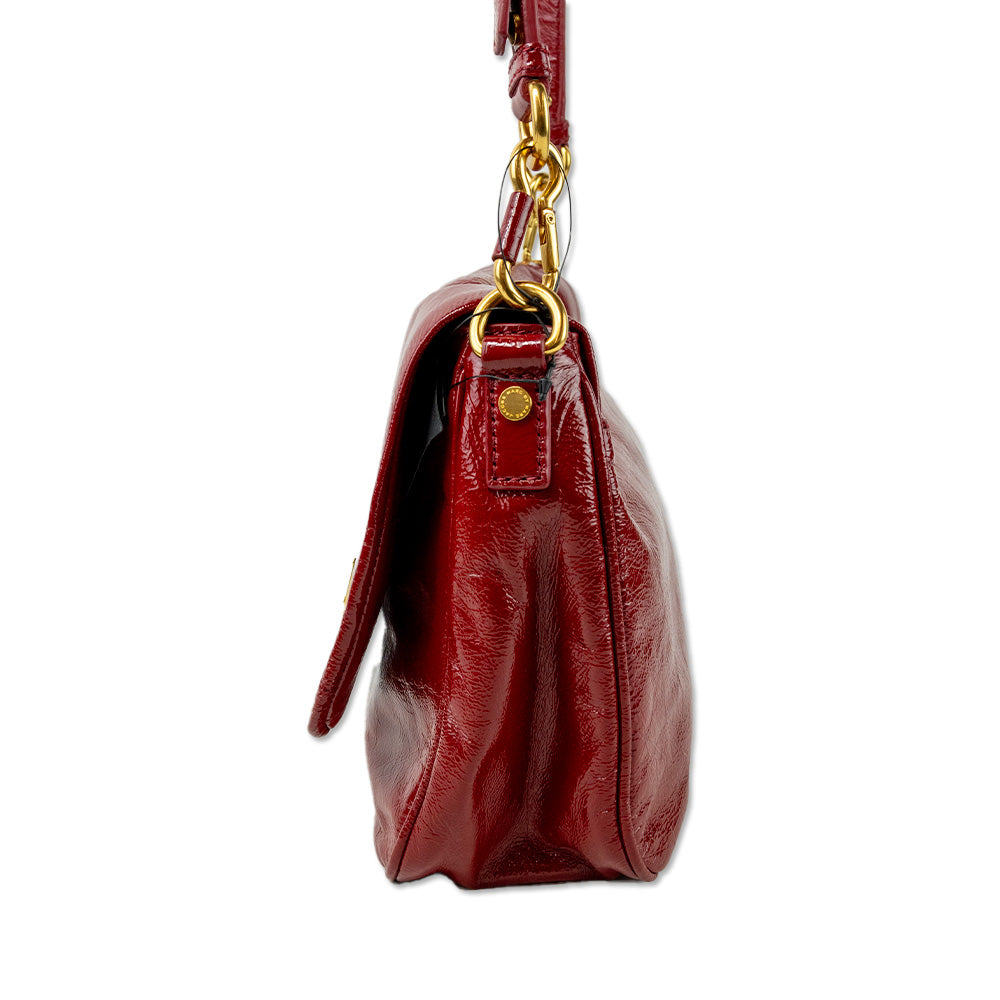 Marc By Marc Jacobs Red Patent Leather Crossbody Bag