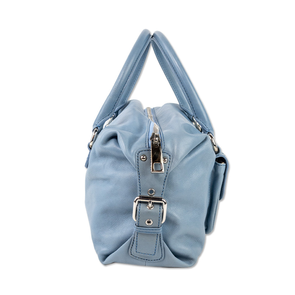 Marc Jacobs Baby Blue Leather Medium Top Handle