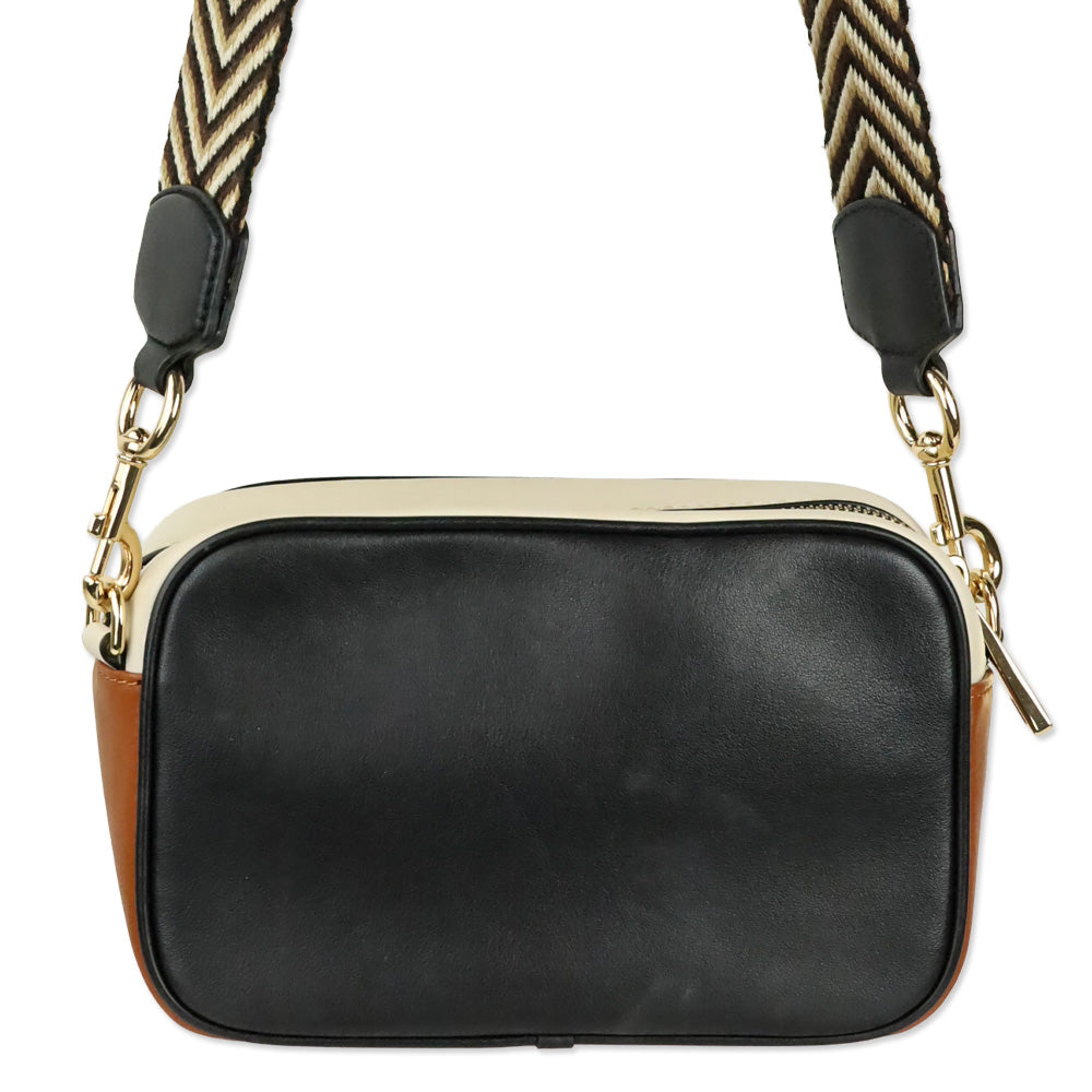 Marc Jacobs Black Flash Leather Camera Crossbody Bag