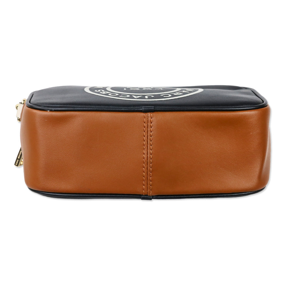 Marc Jacobs Black Flash Leather Camera Crossbody Bag
