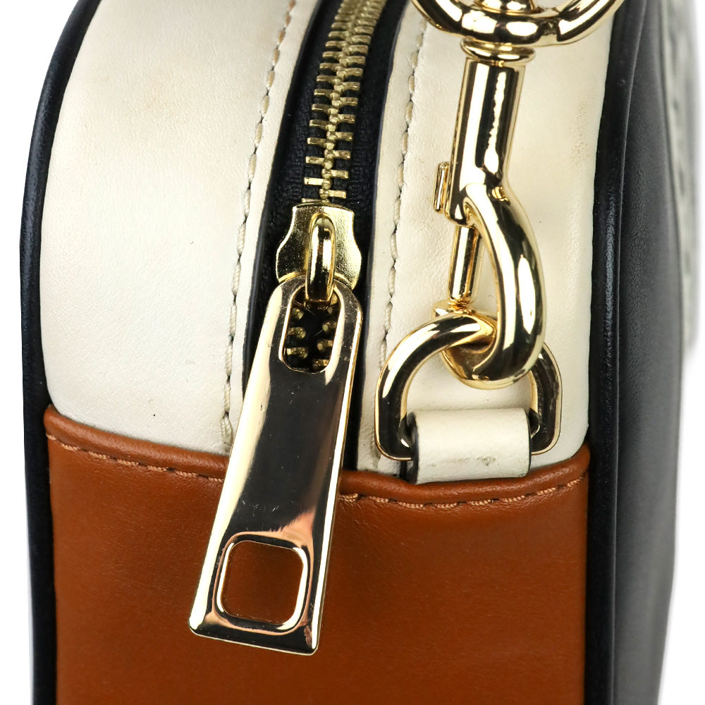 Marc Jacobs Black Flash Leather Camera Crossbody Bag