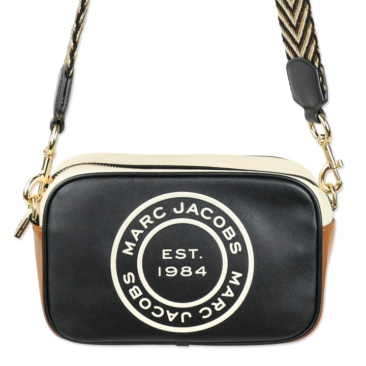 Marc Jacobs Black Flash Leather Camera Crossbody Bag