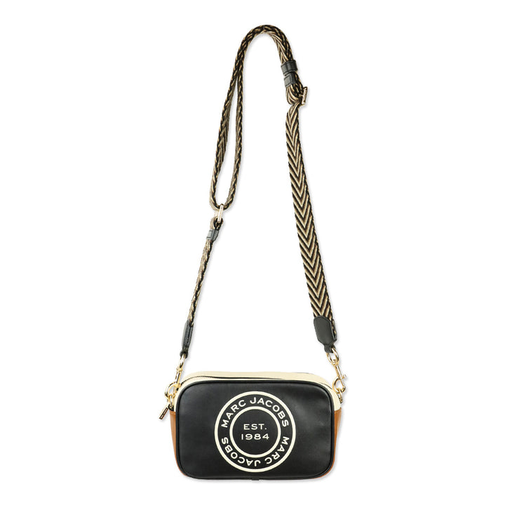 Marc Jacobs Black Flash Leather Camera Crossbody Bag