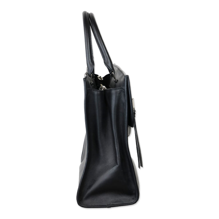 Marc Jacobs Black Leather Madison North/South Tote Bag