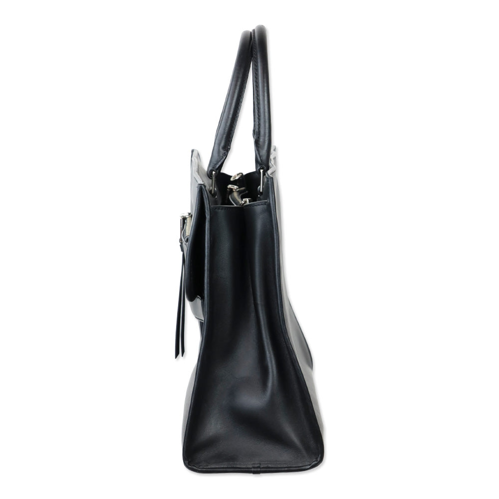 Marc Jacobs Black Leather Madison North/South Tote Bag