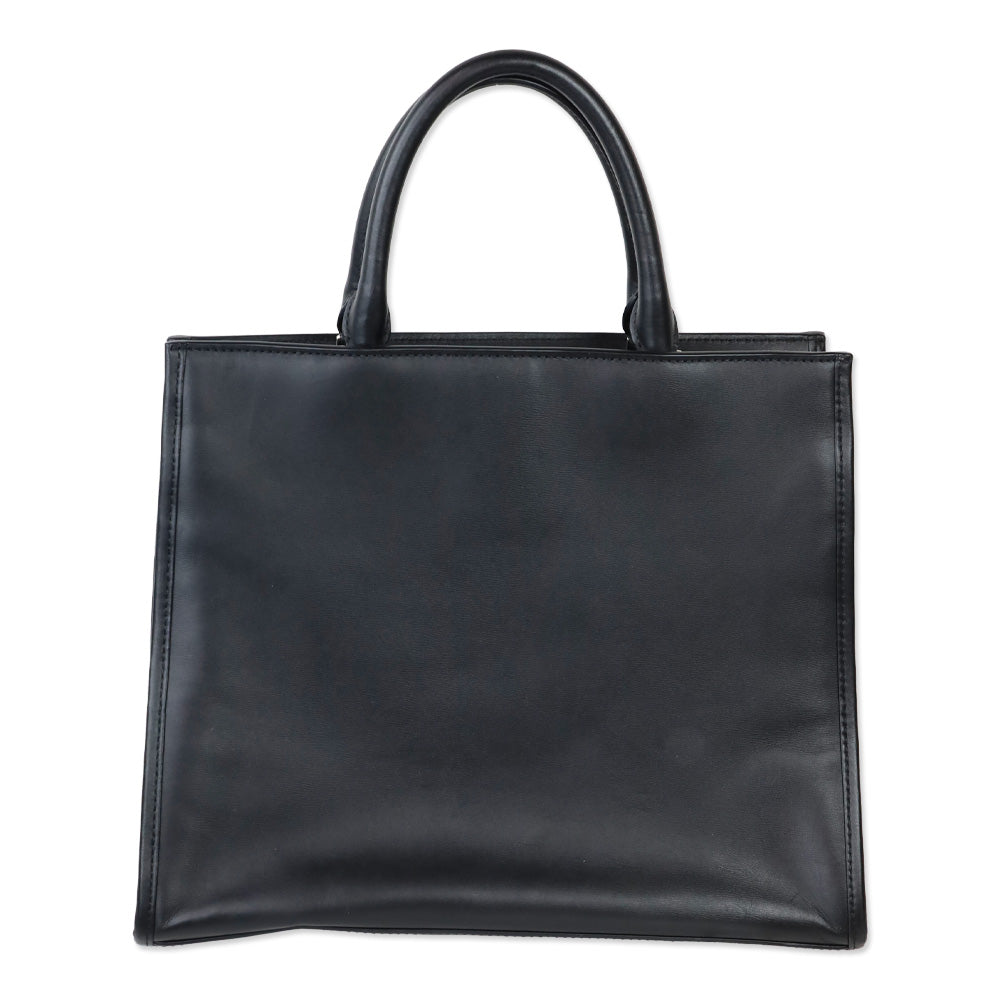 Marc Jacobs Black Leather Madison North/South Tote Bag