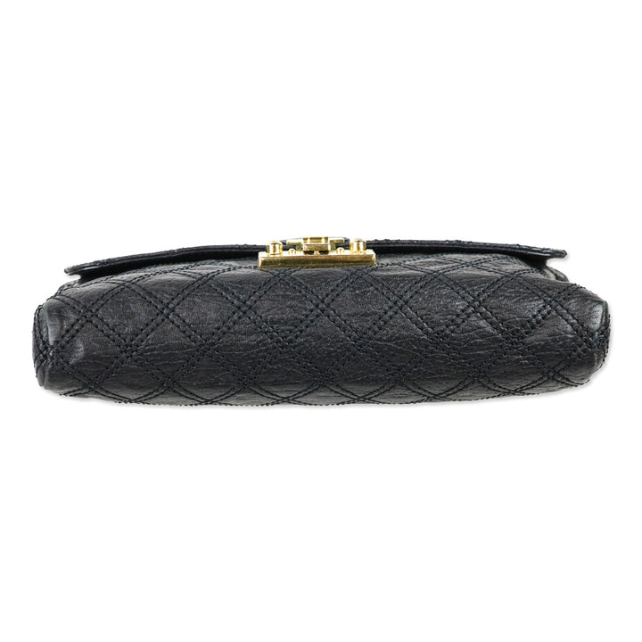 Marc Jacobs Black Quilted Leather Flap Chain Shoulder Bag